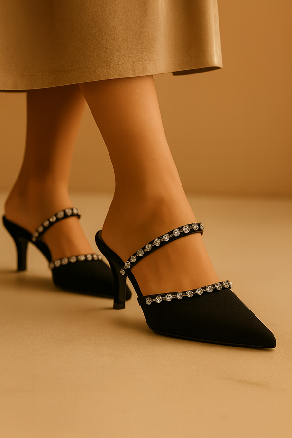 STONES & SILK- BLACK